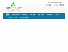 Tablet Screenshot of primeeq.com